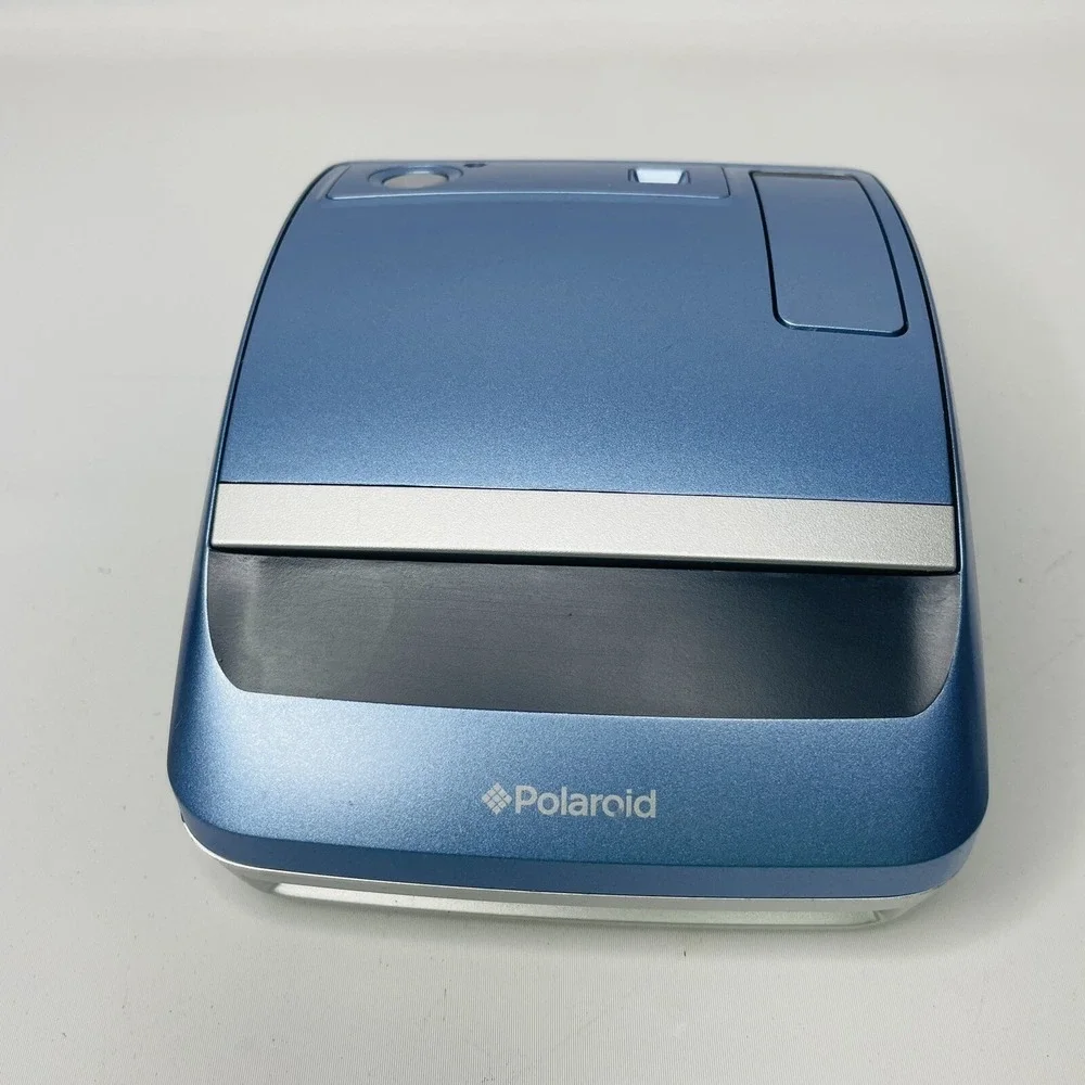 Vintage Polaroid One600 Instant Flash Film Camera Blue